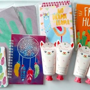 Desert-Alpaca Self-care Journal and Beauty Set